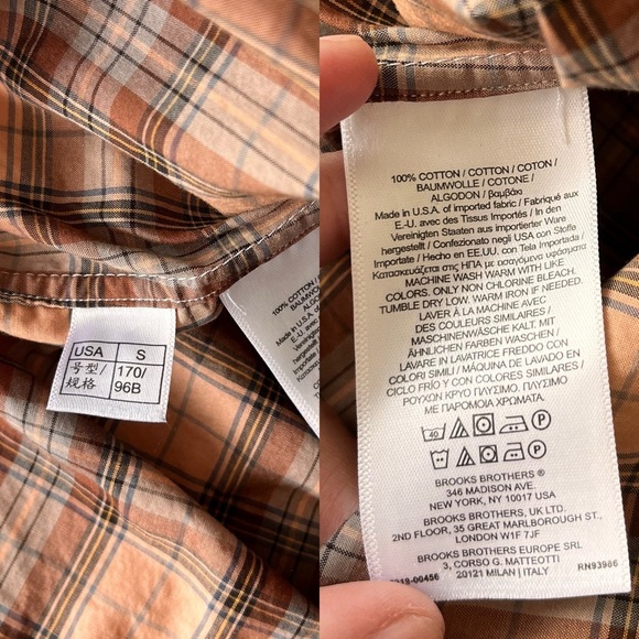 Brooks Brothers Regent Fit Men’s Button-Down Shirt S - Picture 9 of 10